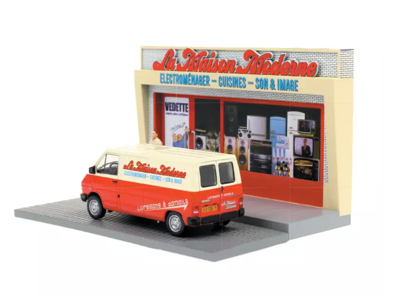 Hot Wheels - Renault Trafic - Diorama Le livreur d’électroménager - 
