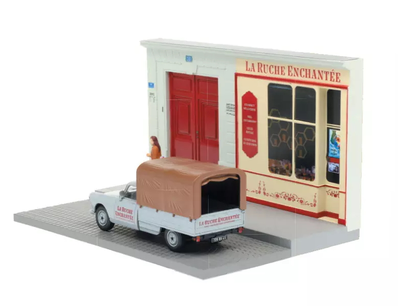 Hot Wheels - Peugeot 404 Pick-Up - Diorama Le fermier -