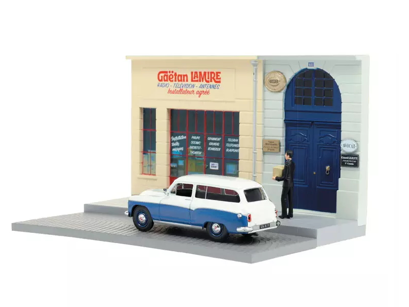 Hot Wheels - Simca P60 Ranch - Diorama L’installateur d’antenne -