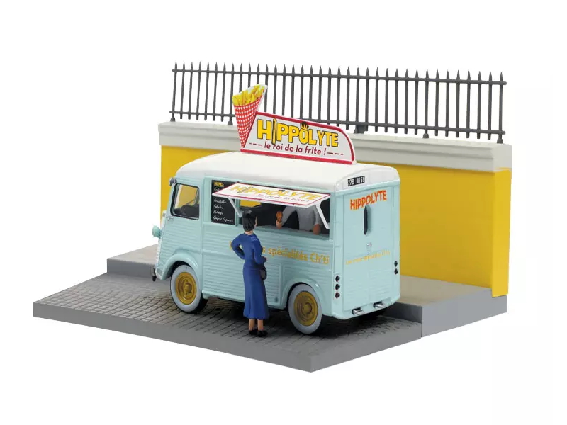 Hot Wheels - Citroën Type H - Diorama le marchand ambulant - 