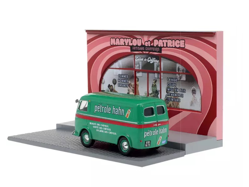Hot Wheels - Peugeot D3A - Diorama le salon de coiffure -
