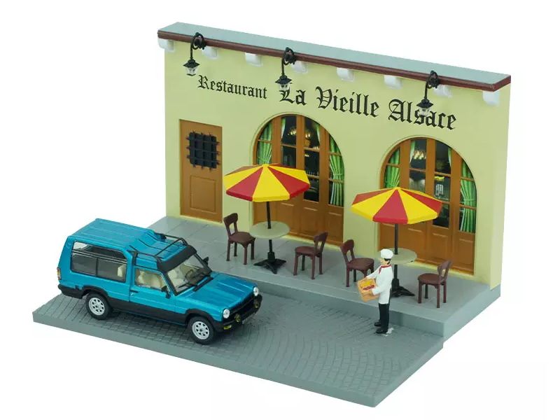 Hot Wheels - Matra-Simca Rancho - Diorama le restaurateur -